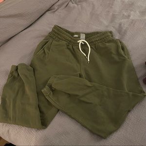Olive Green Gap Joggers Sweatpants Large